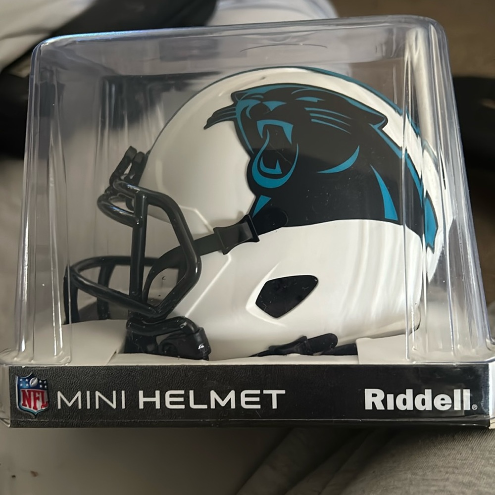Carolina Panthers mini helmet